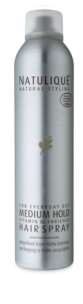 Natulique medium hold hairspray